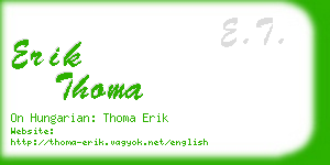 erik thoma business card